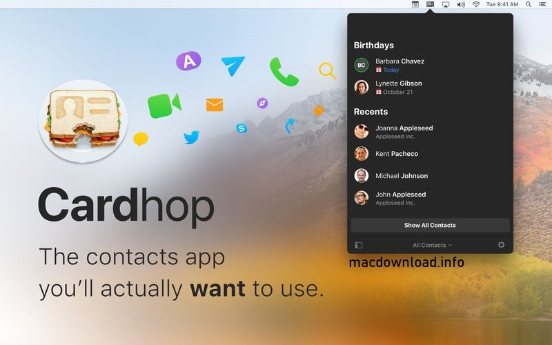 Cardhop for Mac Download