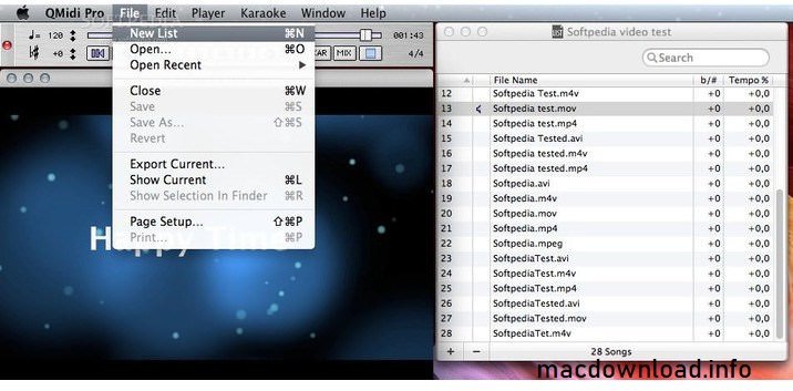 QMidi Standard 2.7.0.1 for MacOS