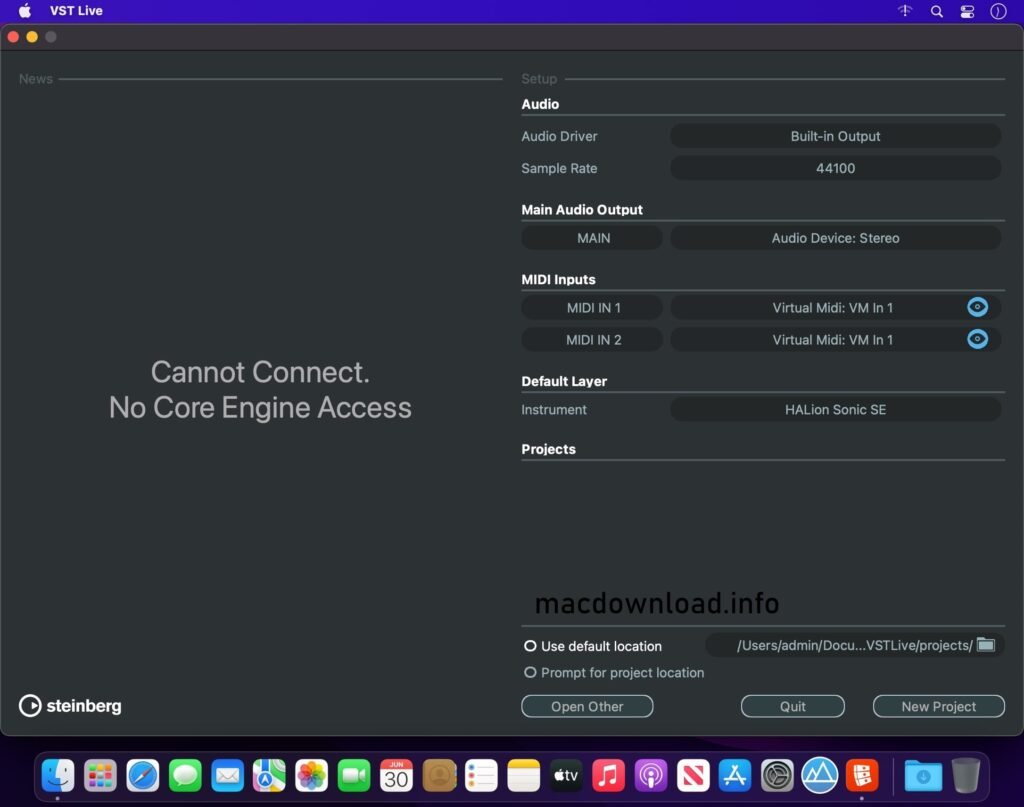 Steinberg VST Live Pro for Mac Download